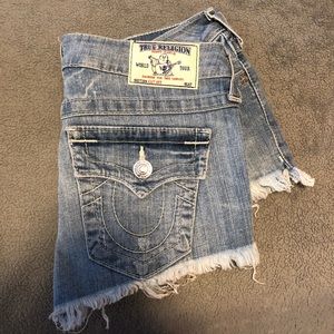 Authentic True Religion Jean Shorts